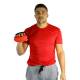 CanDo® 10-0442 Handy Grip™ Weighted Ball, 3 lbs, Red - In Use