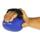 CanDo® 10-0444 Handy Grip™ Weighted Ball, 5 lbs, Blue - Secured in Hand with Adjustable Strap