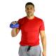 CanDo® 10-0444 Handy Grip™ Weighted Ball, 5 lbs, Blue - In Use