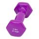 CanDo® 10-0551-1 Vinyl-Coated Cast-Iron Dumbbell - Single, 2 lbs, Violet