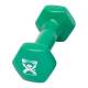 CanDo® 10-0552-1 Vinyl-Coated Cast-Iron Dumbbell, Single, 3 lbs, Green - Logo View