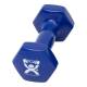 CanDo® 10-0554-1 Vinyl-Coated Cast-Iron Dumbbell, Single, 5 lbs, Blue - Logo View