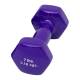 CanDo® 10-0556-1 Vinyl-Coated Cast-Iron Dumbbell - Single, 7 lbs, Purple