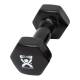 CanDo® 10-0557-1 Vinyl-Coated Cast-Iron Dumbbell, Single, 8 lbs, Black - Logo View
