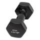 CanDo® 10-0557-1 Vinyl-Coated Cast-Iron Dumbbell - Single, 8 lbs, Black