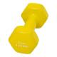CanDo® 10-0558-1 Vinyl-Coated Cast-Iron Dumbbell - Single, 9 lbs, Yellow