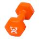 CanDo® 10-0559-1 Vinyl-Coated Cast-Iron Dumbbell, Single, 10 lbs, Orange - Logo View