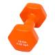 CanDo® 10-0559-1 Vinyl-Coated Cast-Iron Dumbbell - Single, 10 lbs, Orange