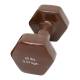 CanDo® 10-0561-1 Vinyl-Coated Cast-Iron Dumbbell - Single, 20 lbs, Brown