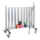 CanDo® 10-0581 10-Column Dumbbell Mobile Studio Rack - Removed Security Bar, With Dumbbells (Dumbbells are Sold Separately)