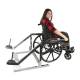 CanDo® 10-0690 Rickshaw Rehab Exerciser - Facing Back (Wheelchair and Weights Not Included)