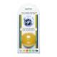 CanDo® 10-1491 Gel Squeeze Ball, Standard Circular, X-Light Resistance, Yellow - In Packaging