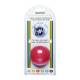 CanDo® 10-1492 Gel Squeeze Ball, Standard Circular, Light Resistance, Red - In Packaging