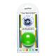 CanDo® 10-1493 Gel Squeeze Ball, Standard Circular, Medium Resistance, Green - In Packaging