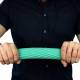 CanDo® 10-1513 Twist-n-Bend® Flexible Exercise Bar, Medium Resistance, Green - Twisting the Bar