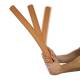 CanDo® 10-1520 Twist-Bend-Shake® Flexible Exercise Bar, 24" Length, XX-Light Resistance, Tan - Shaking the Bar