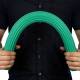 CanDo® 10-1523 Twist-Bend-Shake® Flexible Exercise Bar, 24" Length, Medium Resistance, Green - Bending the Bar