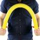CanDo® 10-1531 Twist-Bend-Shake® Flexible Exercise Bar, 36" Length, X-Light Resistance, Yellow - Bending the Bar