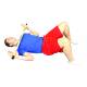 CanDo® 10-1600 Slim® WaTE™ Weighted Exercise Bar, 1 lb, Tan - Lying Exercise