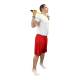 CanDo® 10-1602 Slim® WaTE™ Weighted Exercise Bar, 2 lbs, Yellow - Standing Exercise