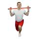 CanDo® 10-1604 Slim® WaTE™ Weighted Exercise Bar, 3 lbs, Red - Kneeling Exercise