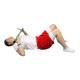 CanDo® 10-1606 Slim® WaTE™ Weighted Exercise Bar, 4 lbs, Green - Lying Exercise