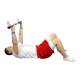 CanDo® 10-1608 Slim® WaTE™ Weighted Exercise Bar, 5 lbs, Blue - Lying Exercise