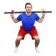 CanDo® 10-1616 Jumbo® WaTE™ Weighted Exercise Bar, 17.50 lbs, Dark Blue - Squat Exercise
