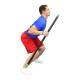 CanDo® 10-1639 Jumbo® WaTE™ Weighted Exercise Bar, 10 lbs, Light Green - Squat Exercise