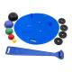 CanDo® 10-1731 Multi-Axial Platform System PRO - With Board, 5-Piece Ball Set with Wall Rack, and 2 Weight Rods with Weights