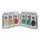 CanDo® 10-1896 Gel Squeeze Ball Hand Exerciser, Large Cylindrical, 6-Piece Set - Packaging