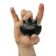CanDo® 10-1974 Digi-Squeeze® Hand and Finger Exerciser, Small, X-Firm, Black - Tip to Tip Position