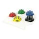 CanDo® 10-1976 Digi-Squeeze® Hand and Finger Exerciser, 5-Piece Set - With Rack, Small