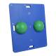 CanDo® 10-2032 Rectangular Wobble/Rocker Balance Board Combo™ with 2 Instability Balls - Moderate, Green
