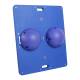 CanDo® 10-2033 Rectangular Wobble/Rocker Balance Board Combo™ with 2 Instability Balls - Hard, Blue
