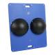 CanDo® 10-2034 Rectangular Wobble/Rocker Balance Board Combo™ with 2 Instability Balls - X-Hard, Black
