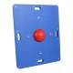 CanDo® 10-2036 Rectangular Wobble Balance Board Combo™ with 1 Instability Ball - Easy, Red