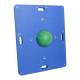 CanDo® 10-2037 Rectangular Wobble Balance Board Combo™ with 1 Instability Ball - Moderate, Green