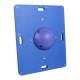 CanDo® 10-2038 Rectangular Wobble Balance Board Combo™ with 1 Instability Ball - Hard, Blue