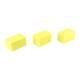 CanDo® 10-2460 Hand Therapy Block, Extra Soft, Yellow - Pack of 3