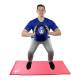 CanDo® 10-3144 Firm Medicine Ball, 9" Diameter, 11 lbs, Blue - Actual Use 1