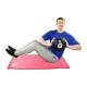 CanDo® 10-3145 Firm Medicine Ball, 10" Diameter - Actual Use 2 (Rubber mat is not included)