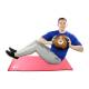 CanDo® 10-3148 Firm Medicine Ball, 11" Diameter, 30 lbs, Gold - Actual Use 2 (Rubber mat is not included)