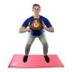 CanDo® 10-3148 Firm Medicine Ball, 11" Diameter, 30 lbs, Gold - Actual Use 1 (Rubber mat is not included)