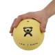 CanDo® 10-3170 Soft and Pliable Medicine Ball, 5" Diameter, 1 lb, Tan - Close-up
