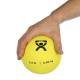 CanDo® 10-3171 Soft and Pliable Medicine Ball, 5" Diameter, 2 lbs, Yellow - Close-up