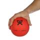 CanDo® 10-3172 Soft and Pliable Medicine Ball, 5" Diameter, 4 lbs, Red - Close-up