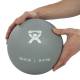 CanDo® 10-3177 Soft and Pliable Medicine Ball, 9" Diameter, 20 lbs, Silver - Close-up