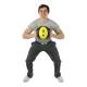 CanDo® 10-3180 Dual-Handle Medicine Ball, 9" Diameter, 6 lbs, Yellow - Actual Use 1