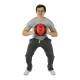CanDo® 10-3181 Dual-Handle Medicine Ball, 9" Diameter, 12 lbs, Red - Actual Use 1